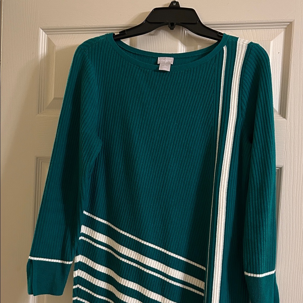 Chico's Teal Knit Top